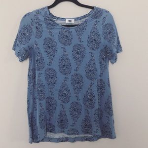 Blue cotton blouse